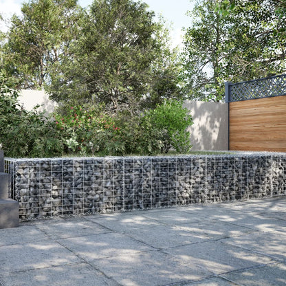 Cesto Gabbione con Copertura 300x50x50 cm Ferro Zincato | homemem39