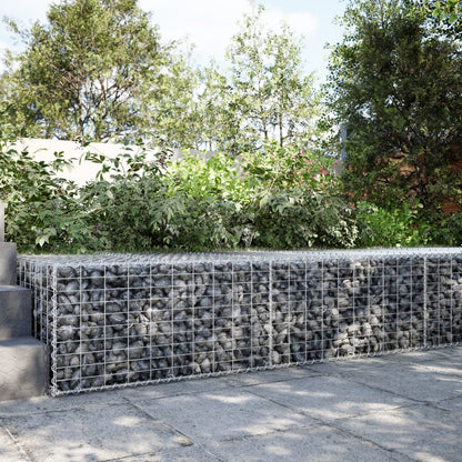 Cesto Gabbione con Copertura 200x100x50 cm Ferro Zincato | homemem39