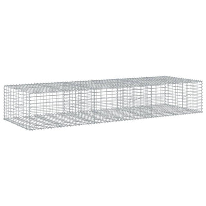 Cesto Gabbione con Copertura 300x100x50 cm in Ferro Zincato | homemem39