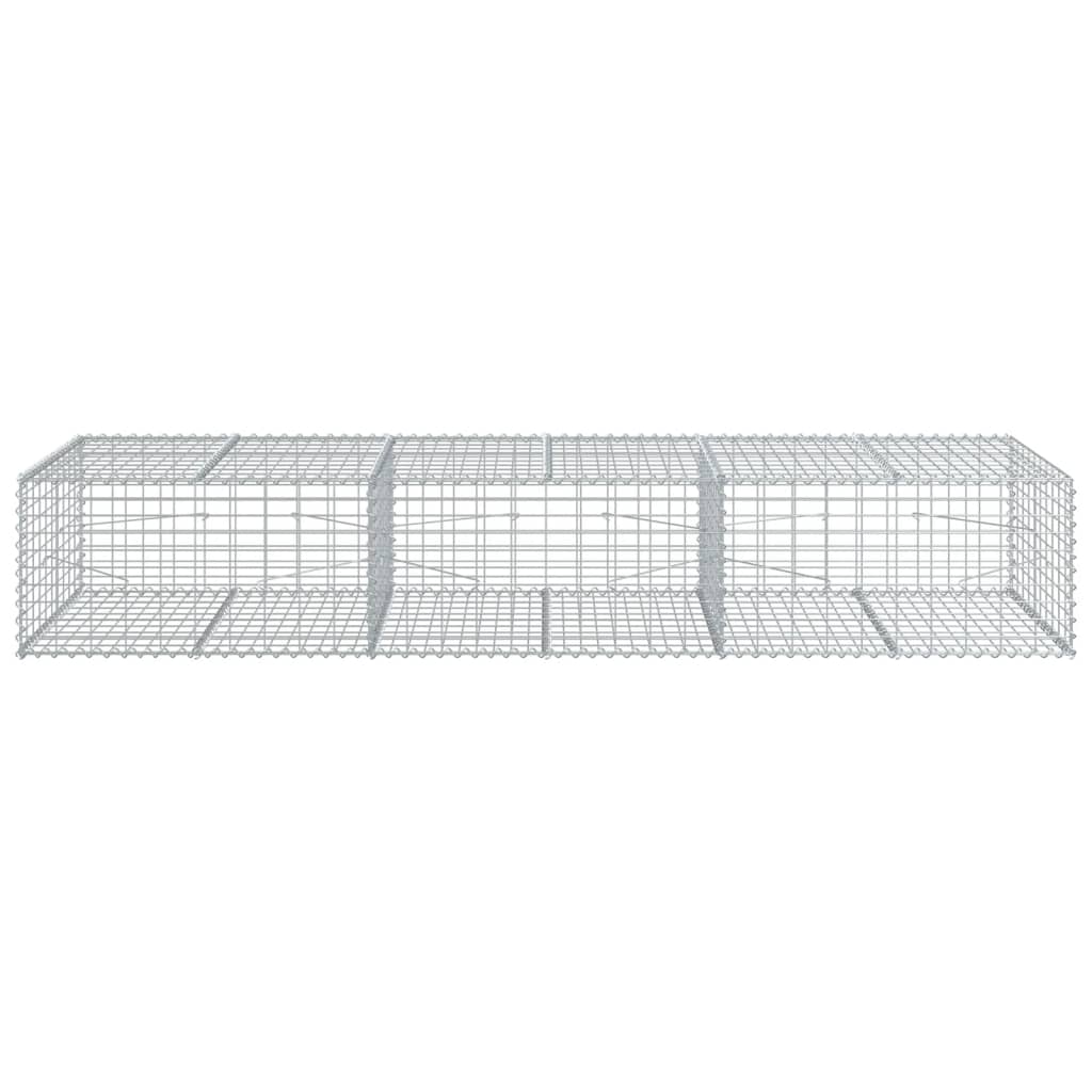Cesto Gabbione con Copertura 300x100x50 cm in Ferro Zincato | homemem39