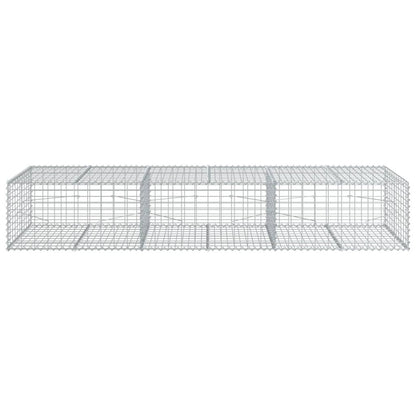 Cesto Gabbione con Copertura 300x100x50 cm in Ferro Zincato | homemem39