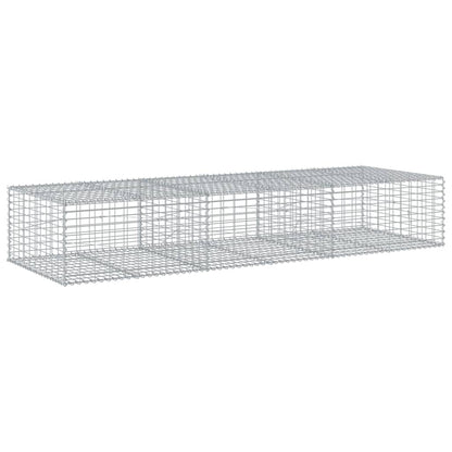 Cesto Gabbione con Copertura 300x100x50 cm in Ferro Zincato | homemem39