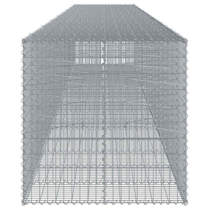 Cesto Gabbione con Copertura 850x100x100 cm in Ferro Zincato