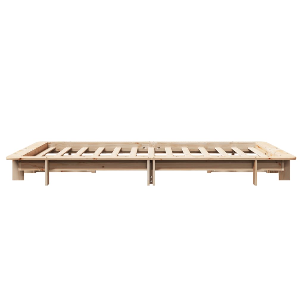 Letto senza Materasso 120x200 cm in Legno Massello di Pino | homemem39