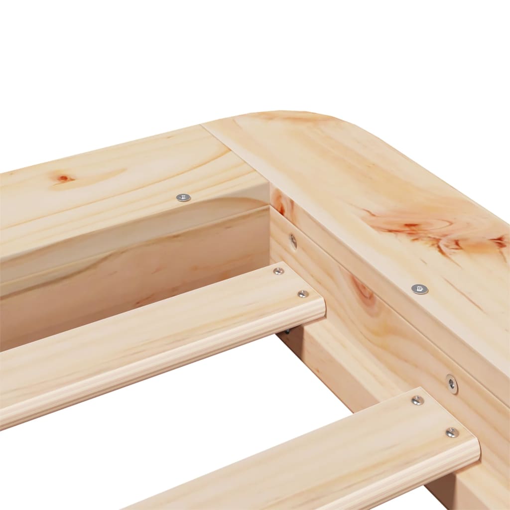 Giroletto senza Materasso 100x200 cm in Legno Massello di Pino | homemem39