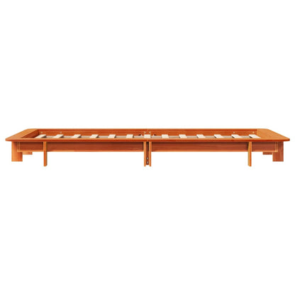 Letto senza Materasso Marrone Cera 90x200 cm Legno di Pino | homemem39