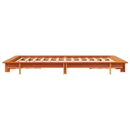 Letto senza Materasso Marrone Cera 135x190 cm in Legno di Pino | homemem39