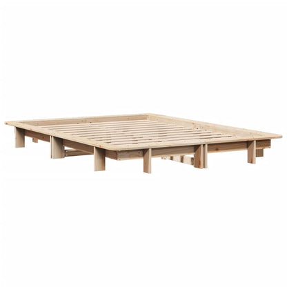 Letto senza Materasso 120x190 cm in Legno Massello di Pino | homemem39