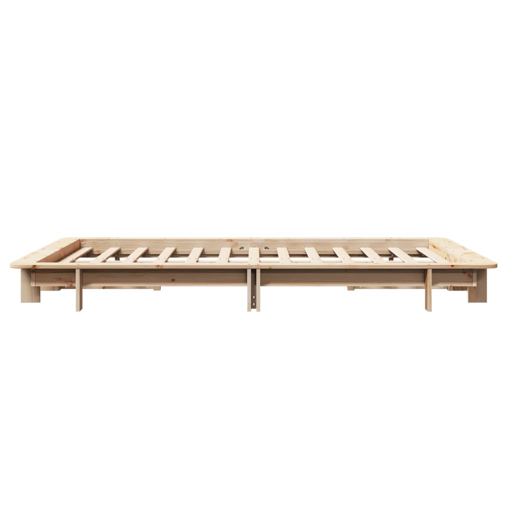Letto senza Materasso 120x190 cm in Legno Massello di Pino | homemem39