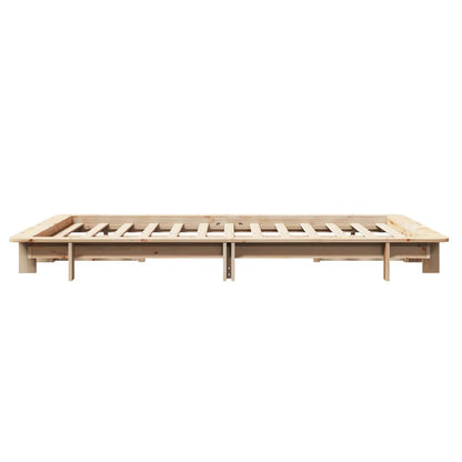 Letto senza Materasso 120x190 cm in Legno Massello di Pino | homemem39