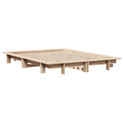Letto senza Materasso 120x190 cm in Legno Massello di Pino | homemem39