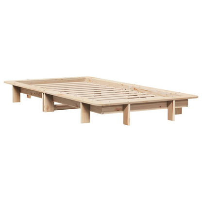 Letto senza Materasso 90x190 cm in Legno Massello di Pino | homemem39