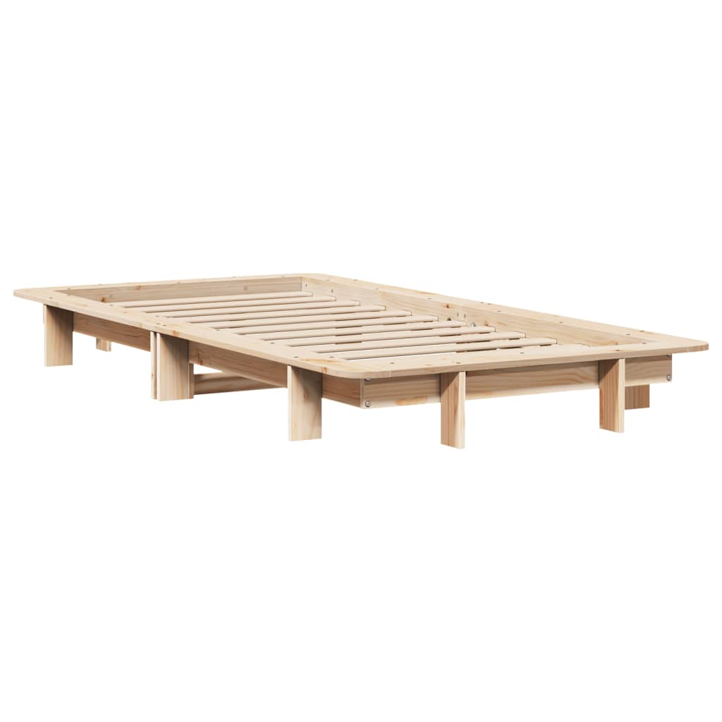 Letto senza Materasso 90x190 cm in Legno Massello di Pino | homemem39