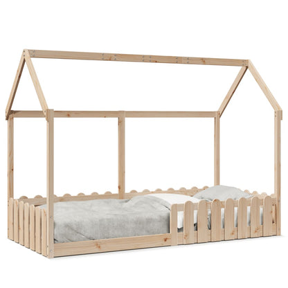 Giroletto per Bambini 90x190 cm in Legno Massello di Pino - homemem39