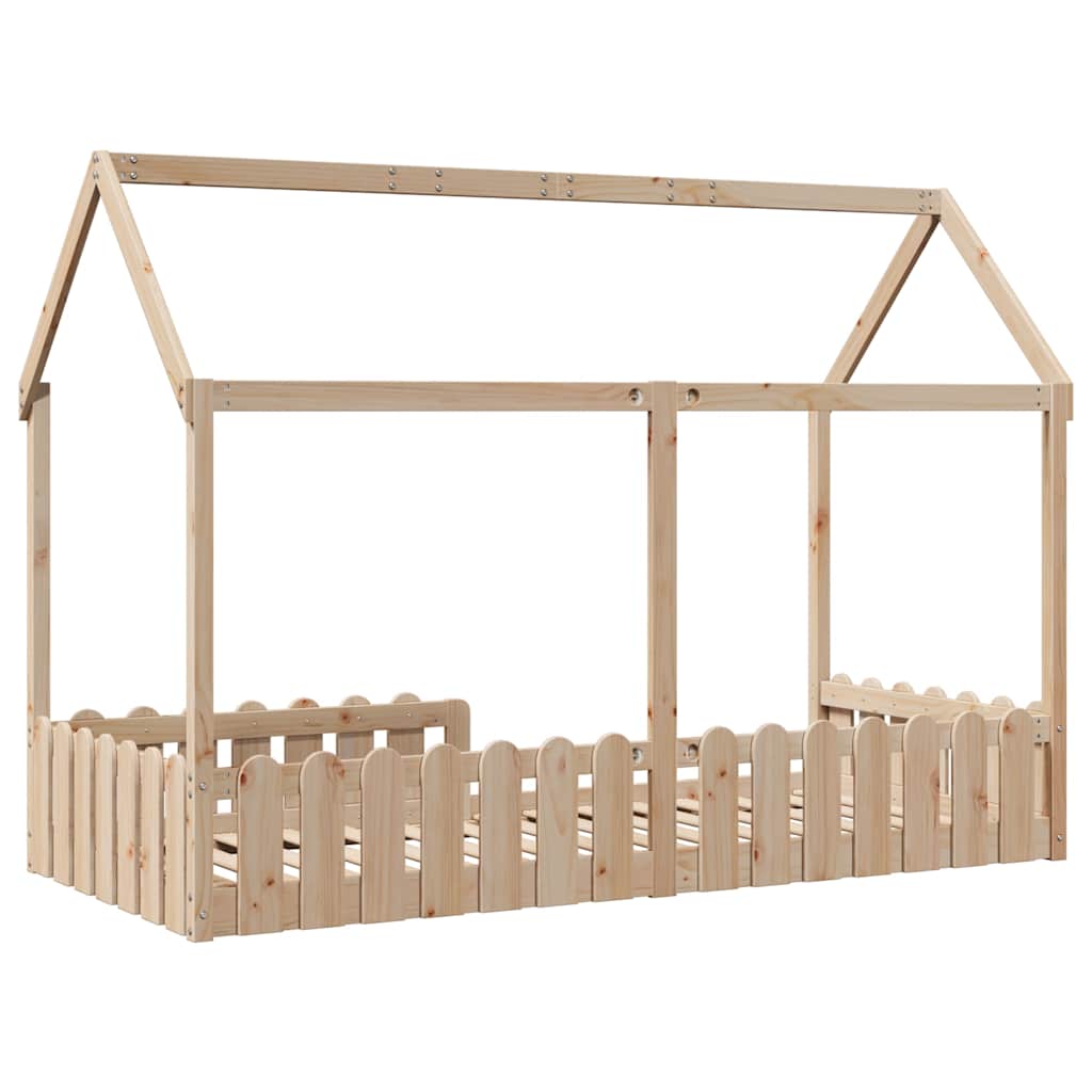 Giroletto per Bambini 90x190 cm in Legno Massello di Pino | homemem39