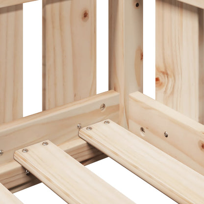 Giroletto per Bambini 90x190 cm in Legno Massello di Pino - homemem39