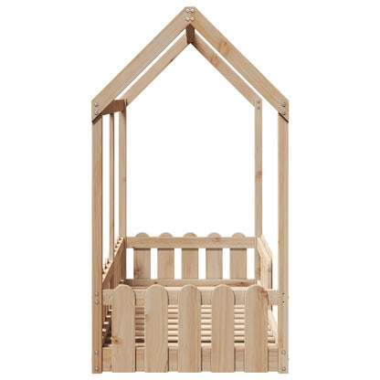 Giroletto Casetta per Bambini 70x140 cm Legno Massello di Pino | homemem39