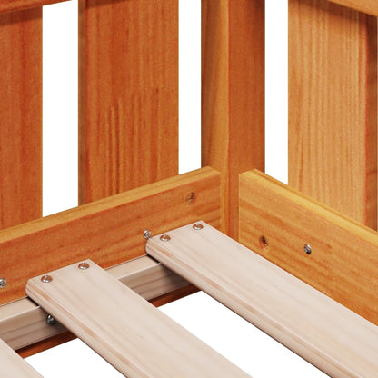 Giroletto Casetta Bambini Marrone Cera 70x140 cm Massello Pino - homemem39