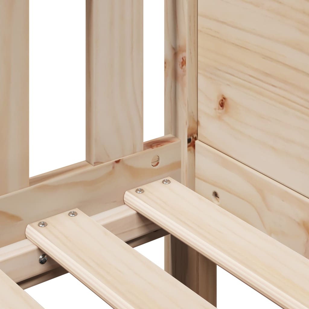 Giroletto Casetta per Bambini 80x200 cm Legno Massello di Pino | homemem39