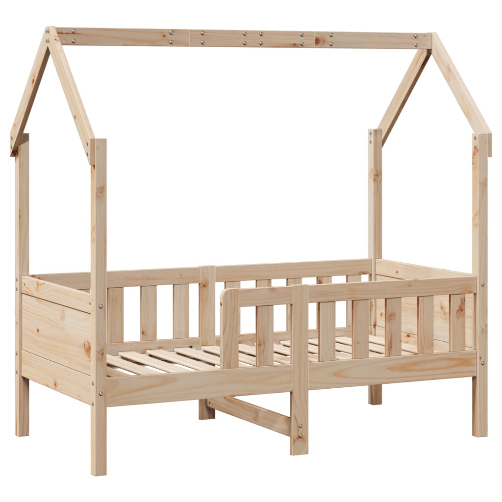Giroletto Casetta per Bambini 80x160 cm Legno Massello di Pino - homemem39