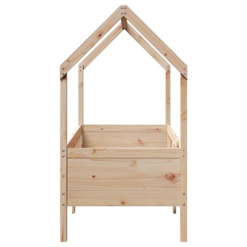 Giroletto Casetta per Bambini 80x160 cm Legno Massello di Pino