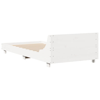 Giroletto senza Materasso Bianco 100x200 cm Legno Massello Pino | homemem39