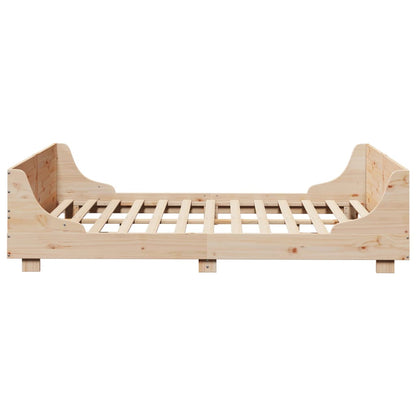 Letto senza Materasso 120x200 cm in Legno Massello di Pino | homemem39
