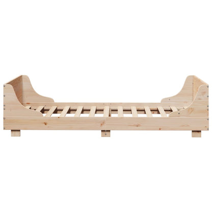 Giroletto senza Materasso 100x200 cm in Legno Massello di Pino | homemem39