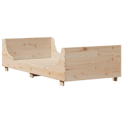 Letto senza Materasso 90x200 cm in Legno Massello di Pino | homemem39