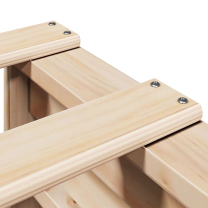 Letto senza Materasso 90x200 cm in Legno Massello di Pino - homemem39