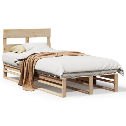 Giroletto senza Materasso 100x200 cm in Legno Massello di Pino | homemem39