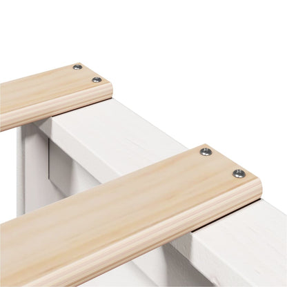 Giroletto senza Materasso Bianco 100x200 cm Legno Massello Pino | homemem39
