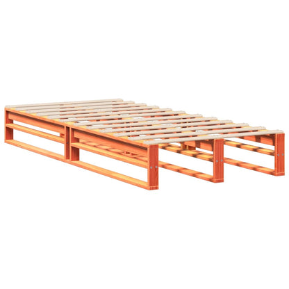 Letto senza Materasso Marrone Cera 75x190 cm in Legno di Pino | homemem39