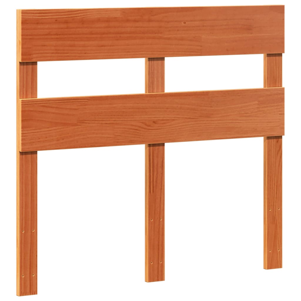 Letto senza Materasso Marrone Cera 75x190 cm in Legno di Pino | homemem39