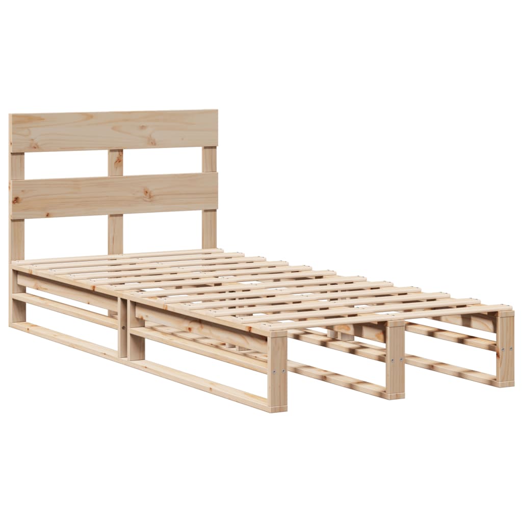 Letto senza Materasso 90x190 cm in Legno Massello di Pino | homemem39
