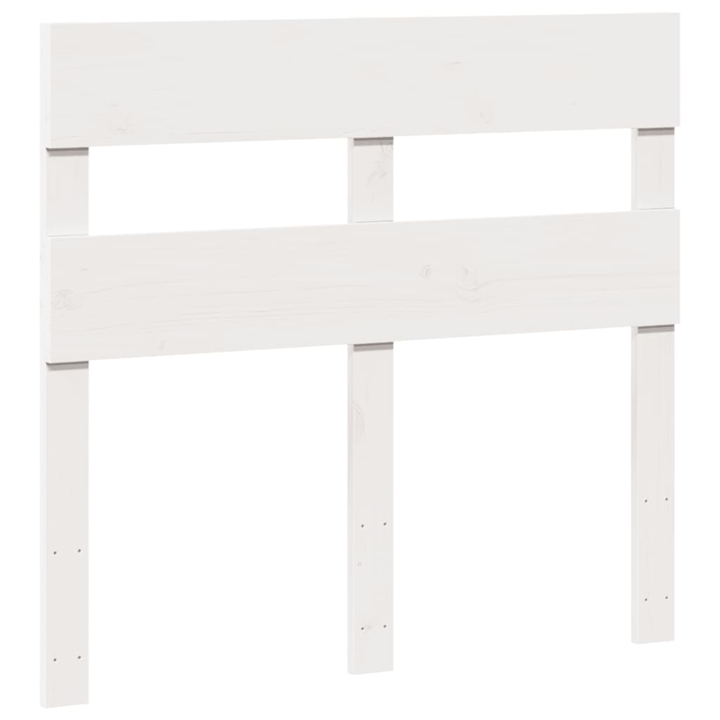 Letto senza Materasso Bianco 90x190 cm in Legno Massello Pino | homemem39