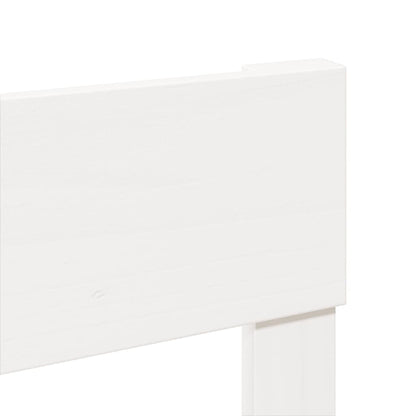 Letto senza Materasso Bianco 90x190 cm in Legno Massello Pino - homemem39