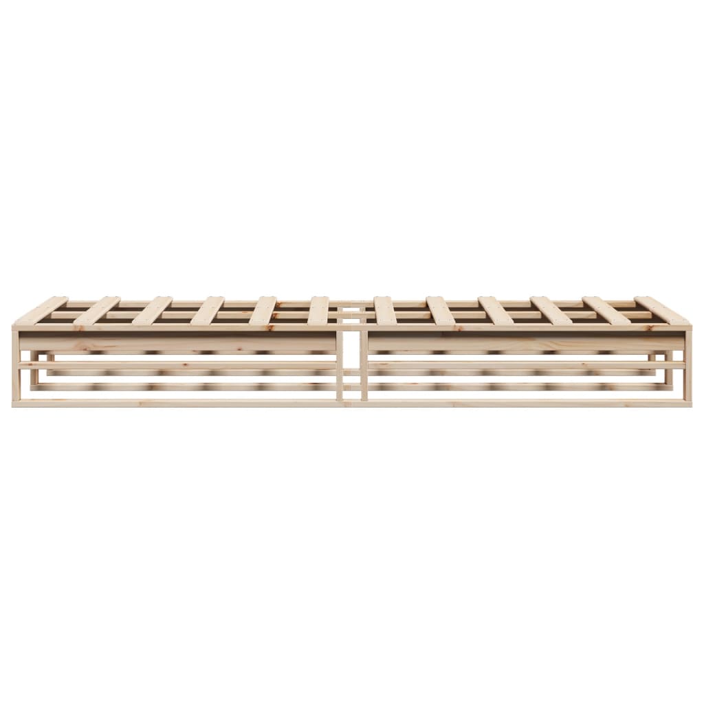Letto senza Materasso 90x200 cm in Legno Massello di Pino | homemem39