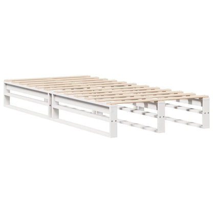 Letto senza Materasso Bianco 90x200 cm Legno Massello di Pino | homemem39