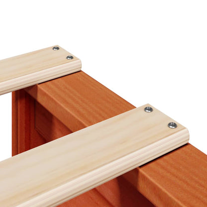 Letto senza Materasso Marrone Cera 100x200 cm in Legno di Pino | homemem39