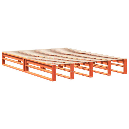 Giroletto senza Materasso Marrone Cera 140x200cm Massello Pino | homemem39