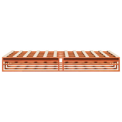 Letto senza Materasso Marrone Cera 150x200 cm in Legno di Pino | homemem39