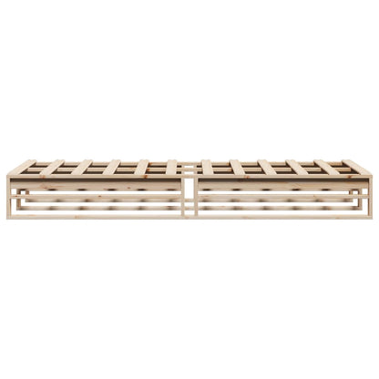 Letto senza Materasso 90x190 cm in Legno Massello di Pino | homemem39