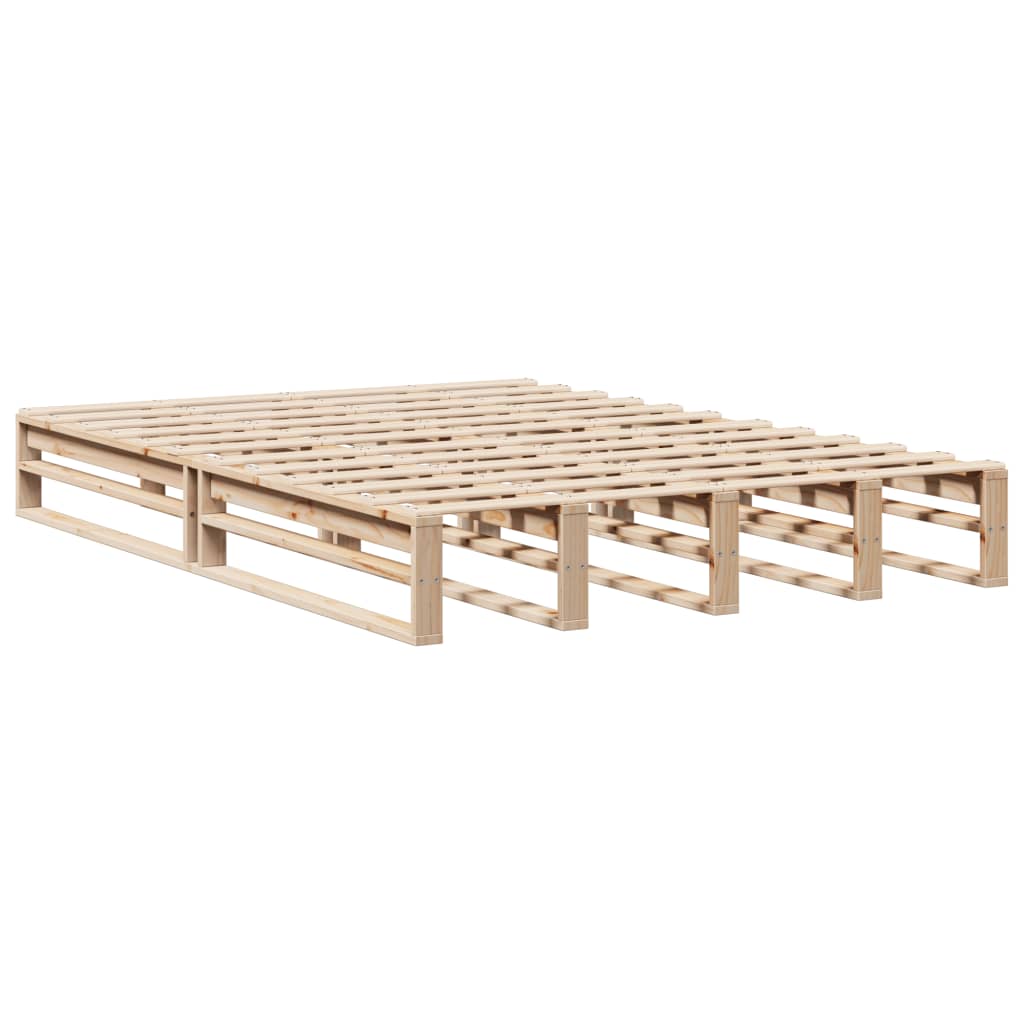 Letto senza Materasso 120x190 cm in Legno Massello di Pino | homemem39