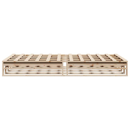 Letto senza Materasso 120x190 cm in Legno Massello di Pino | homemem39