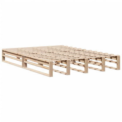 Letto senza Materasso 135x190 cm in Legno Massello di Pino | homemem39