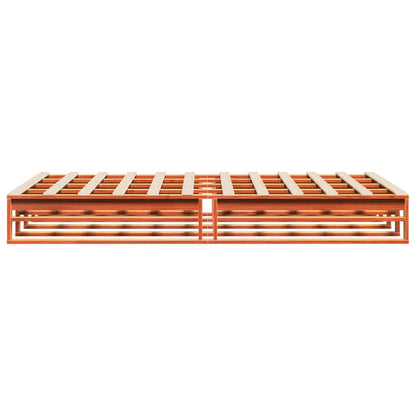 Letto senza Materasso Marrone Cera 140x190 cm in Legno di Pino - homemem39