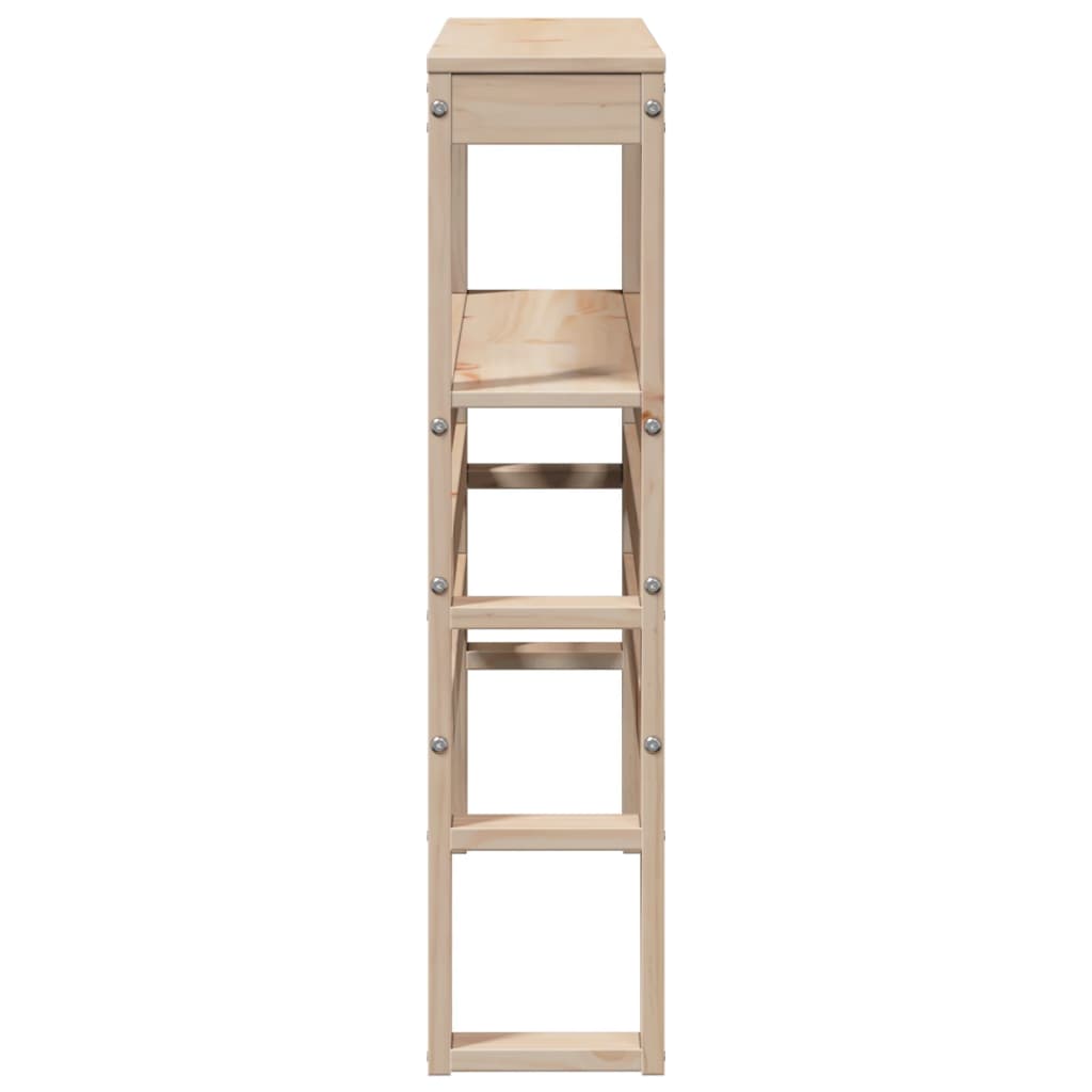 Testiera con Ripiani 90 cm in Legno Massello di Pino - homemem39