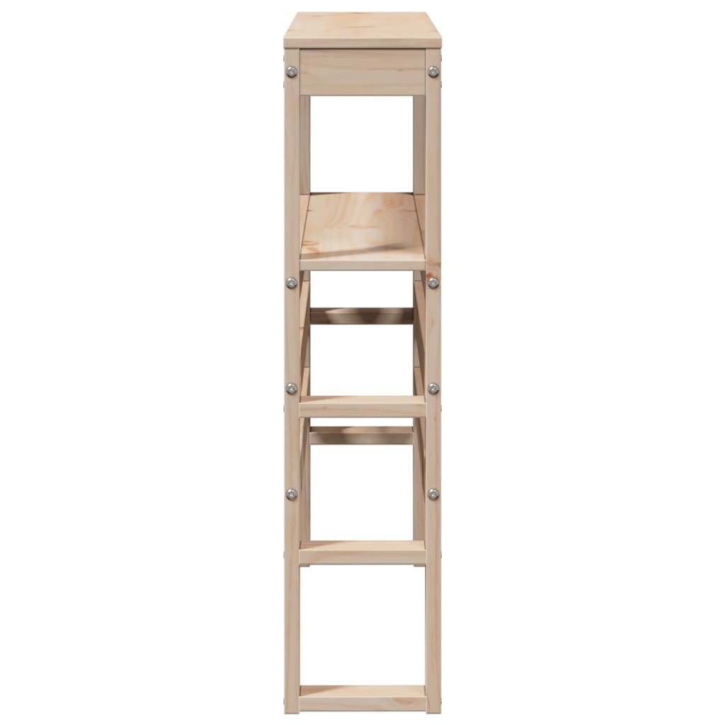 Testiera con Ripiani 75 cm in Legno Massello di Pino - homemem39