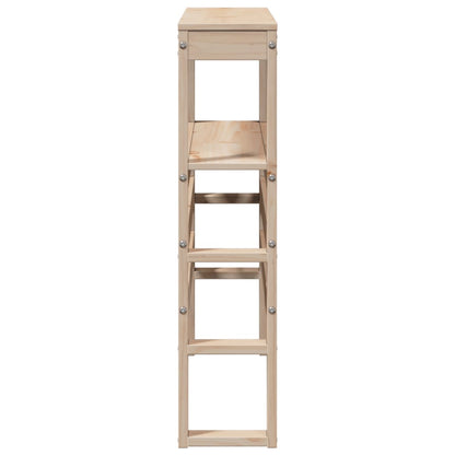 Testiera con Ripiani 75 cm in Legno Massello di Pino - homemem39